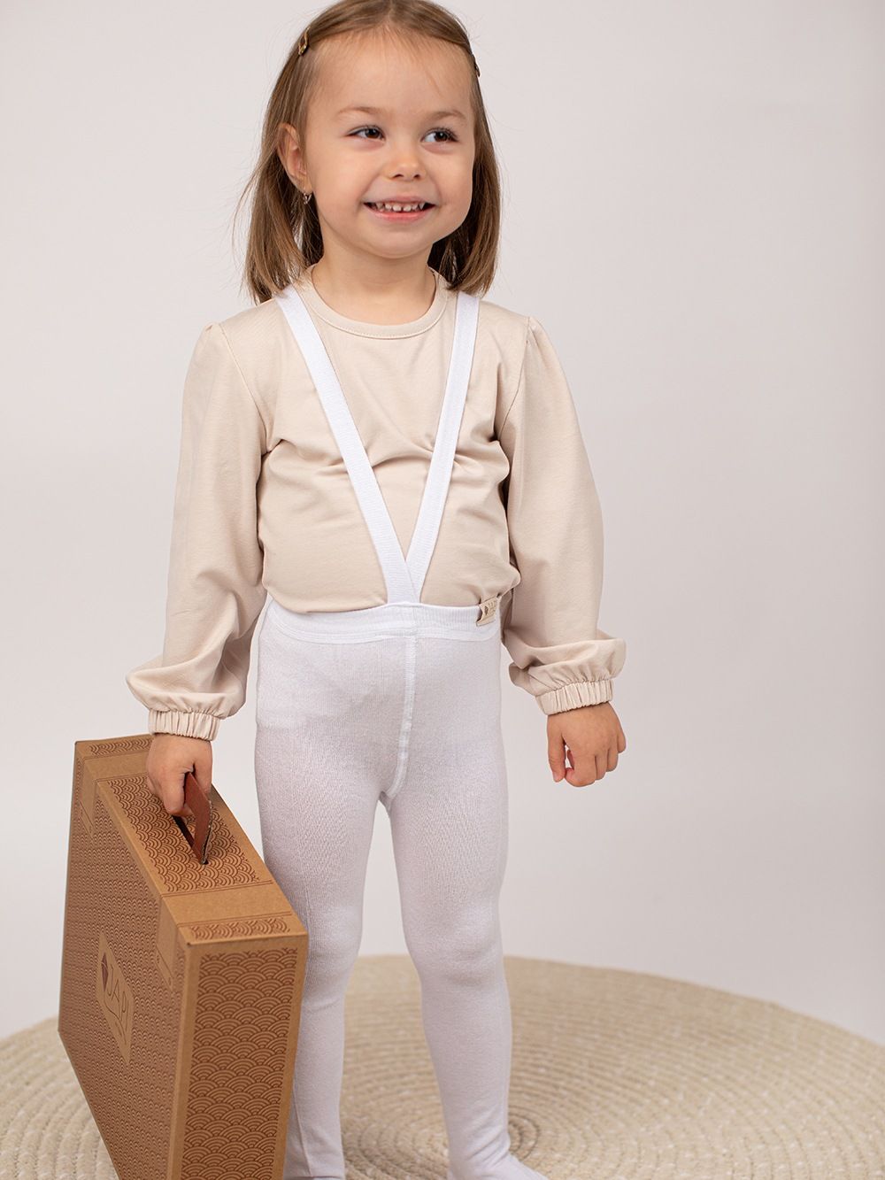 Kid's tights with braces BAMBOO 1