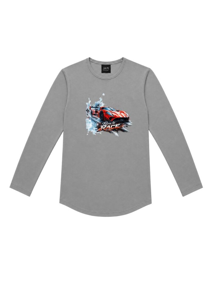 Boys' long-sleeved T-shirt BORN TO RACE