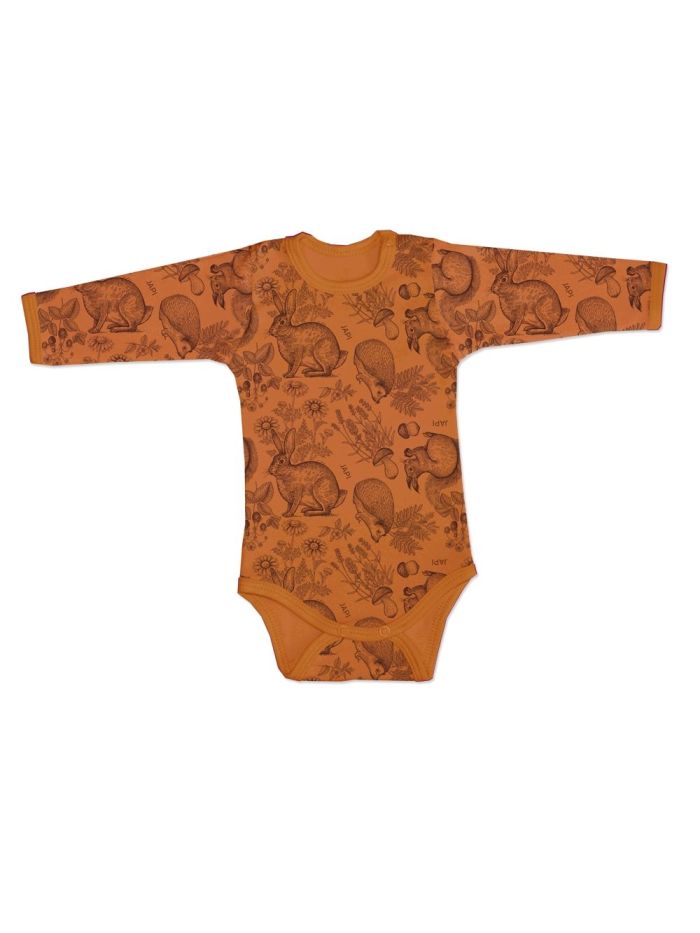 Children's long-sleeved bodysuits WOOD