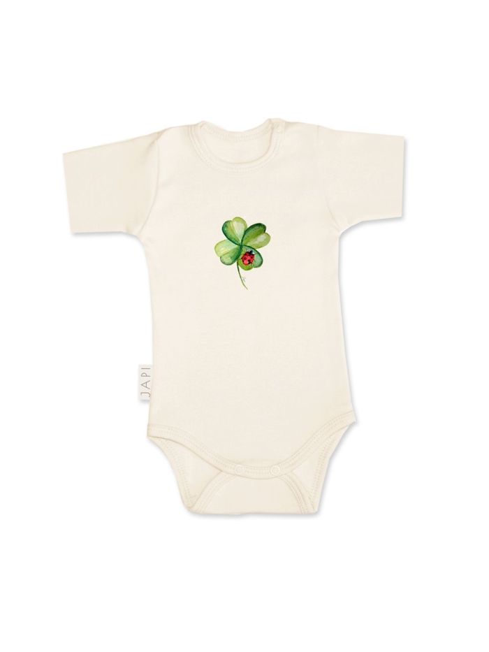 Children's short-sleeved bodysuits GOOD LUCK