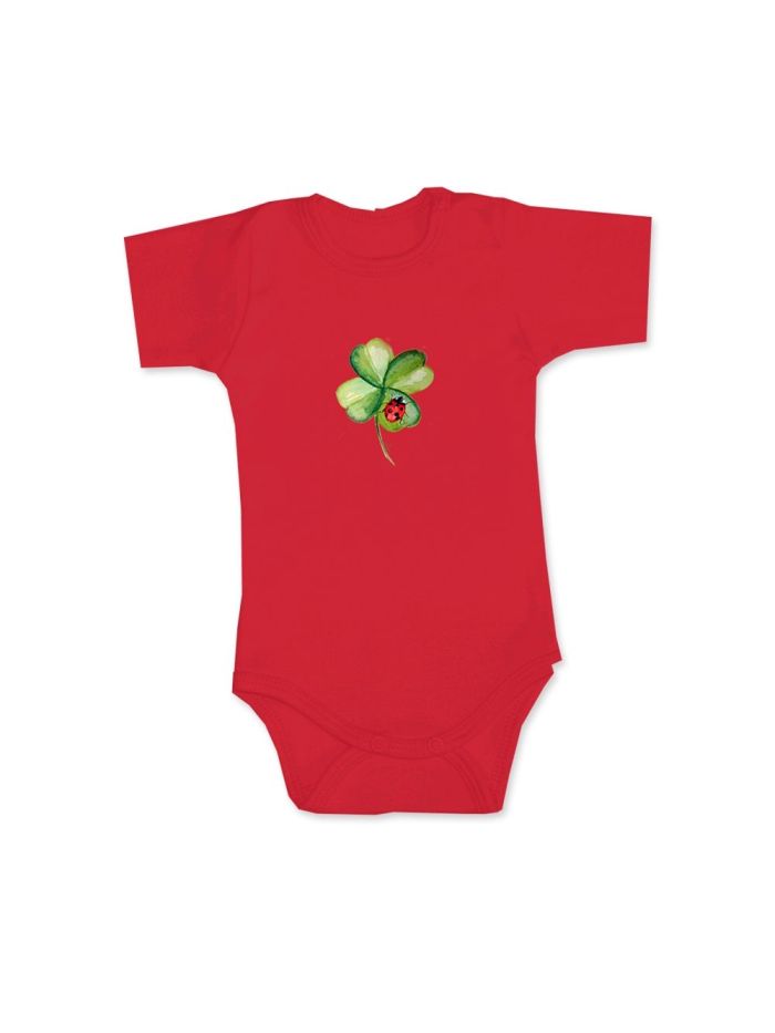 Children's short-sleeved bodysuits GOOD LUCK