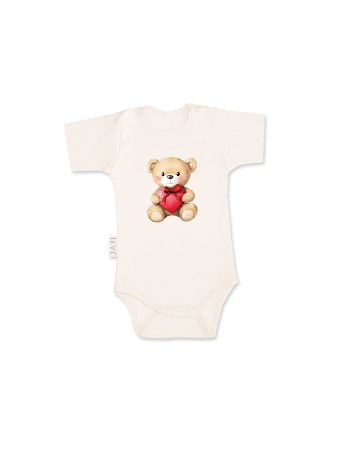 Children's short-sleeved bodysuits TEDDY LOVE