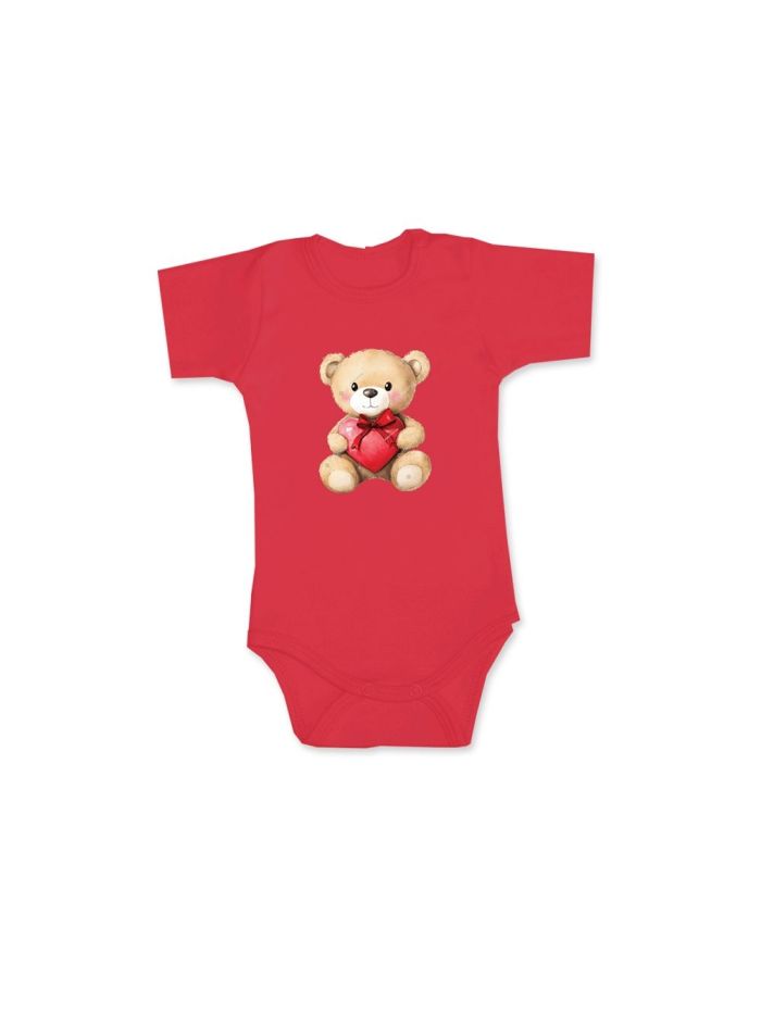 Children's short-sleeved bodysuits TEDDY LOVE