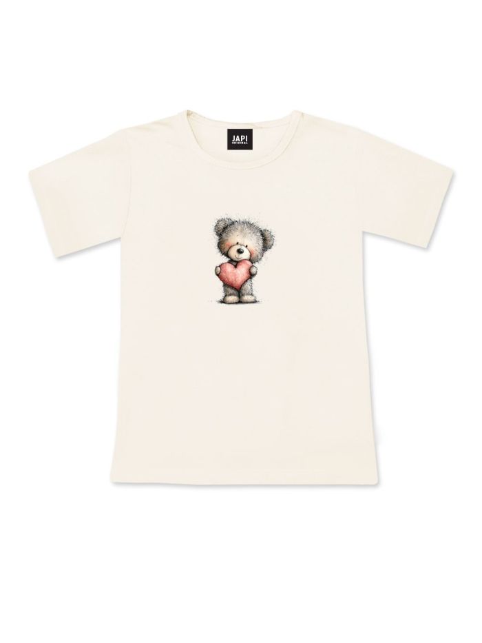 Children's short-sleeved T-shirt LOVELY TEDDY