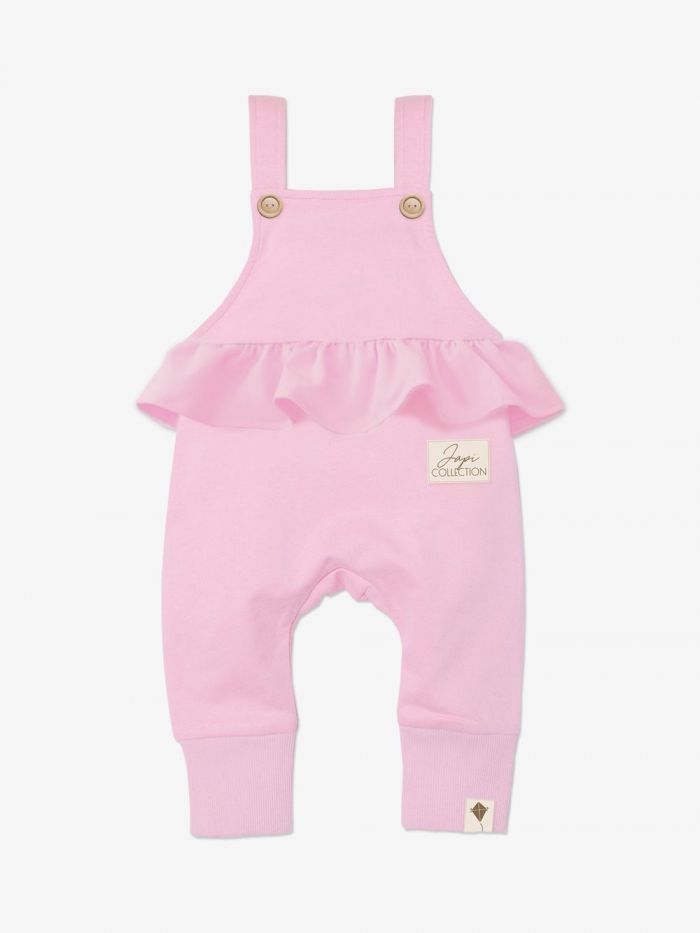 Flounce trousers with suspenders Flowers
