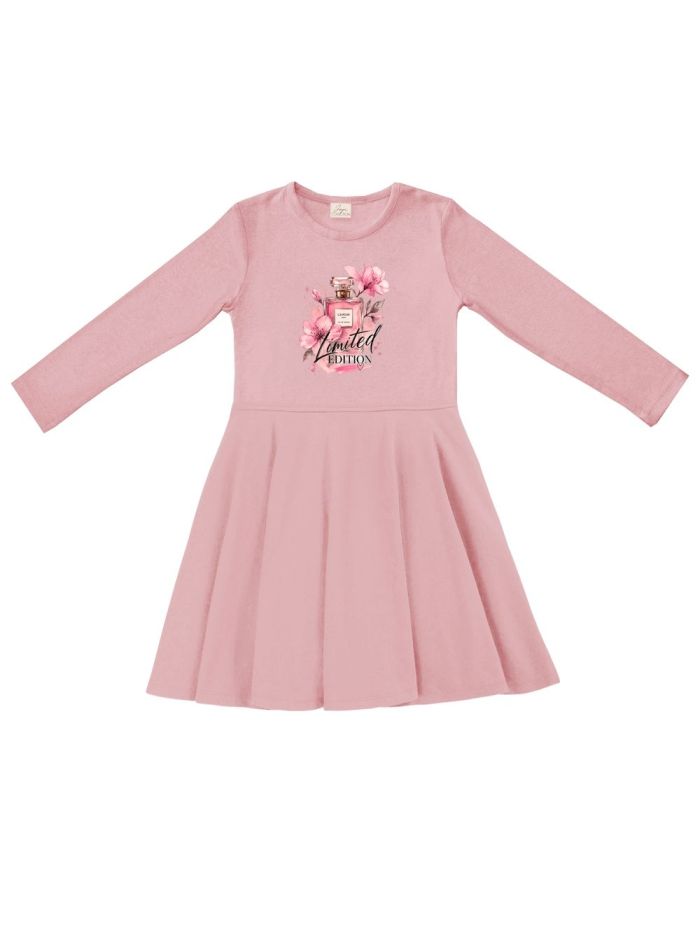Girls' FLORAL PARFUMElong-sleeved dress