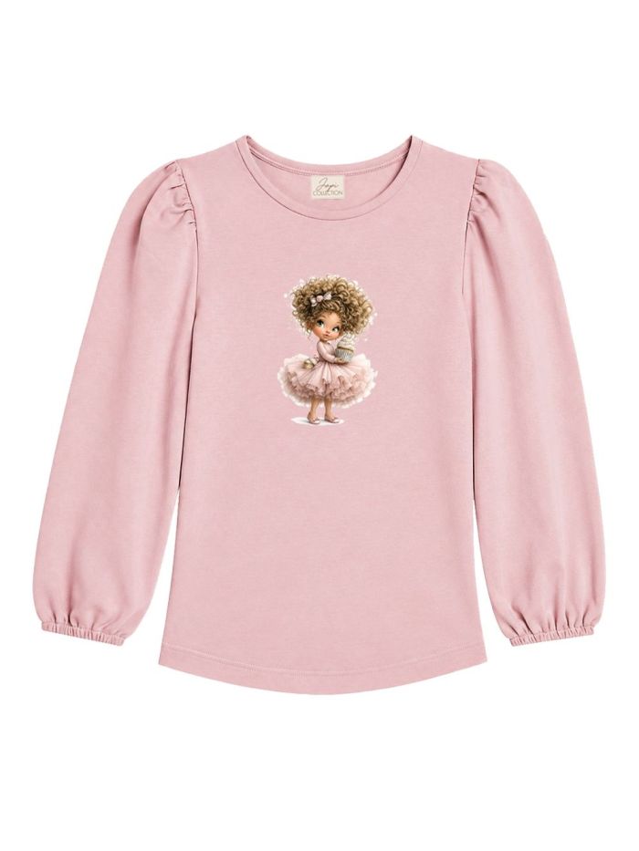Girls' long-sleeved T-shirt MUFFIN