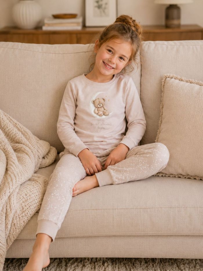 Girls' pajamas MOON TEDDY
