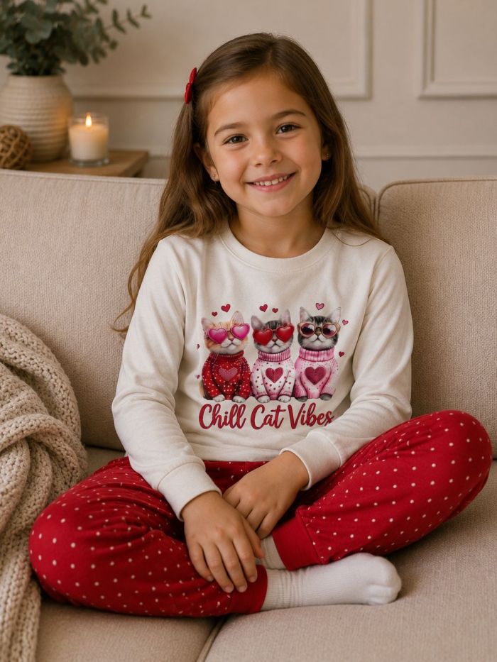 Girls' pajamas PURRFECT LOVE