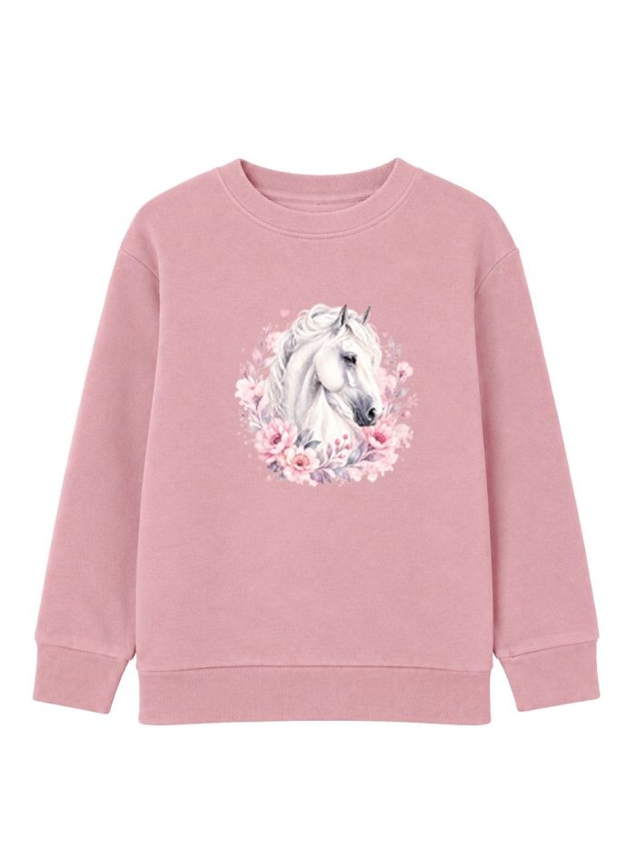 Girls' sweatshirt  LOVELY HORSE