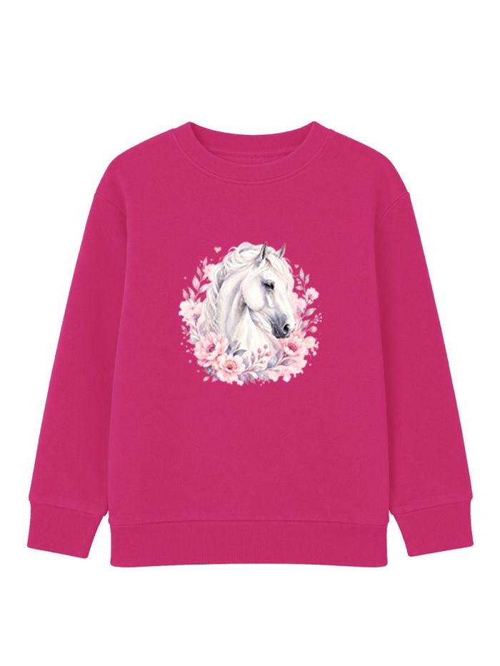 Girls' sweatshirt  LOVELY HORSE