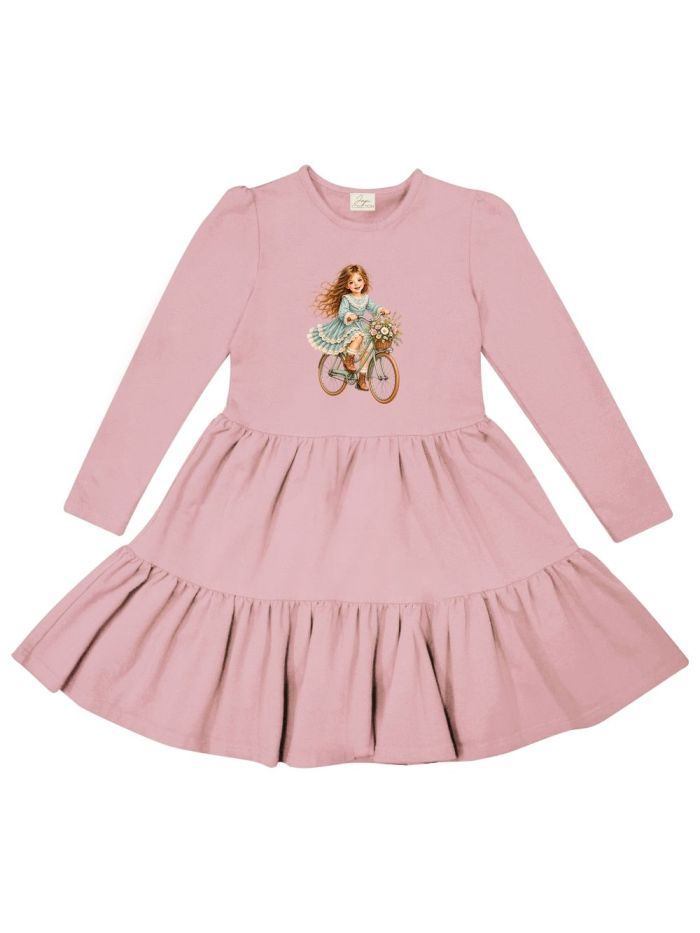 Girls' VINTAGE RIDE long-sleeved dress
