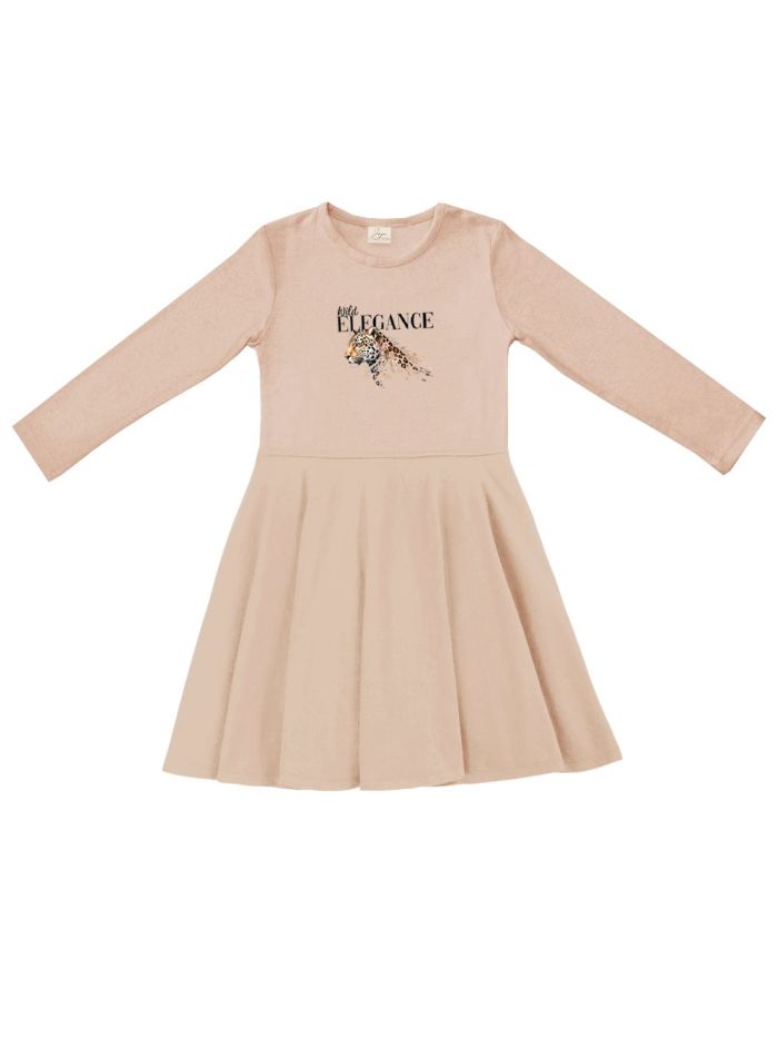 Girls' WILD ELEGANCE long-sleeved dress