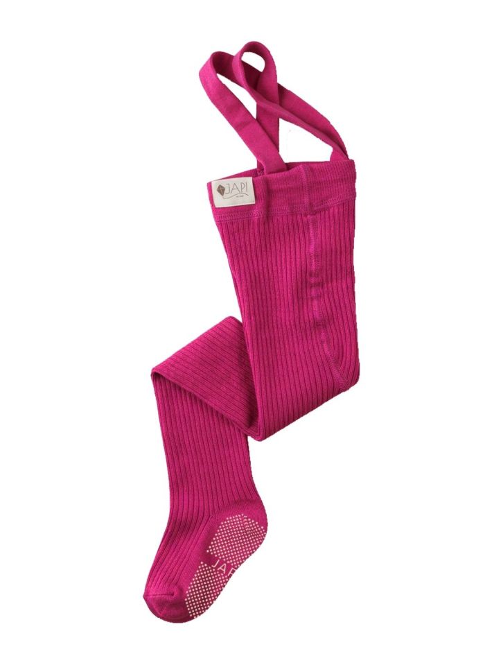 Kid's tights with braces anti-slip RIB SLIM