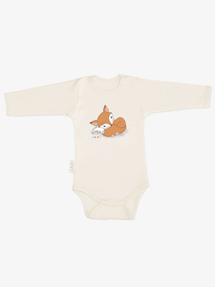Detské bavlnené body s líškou