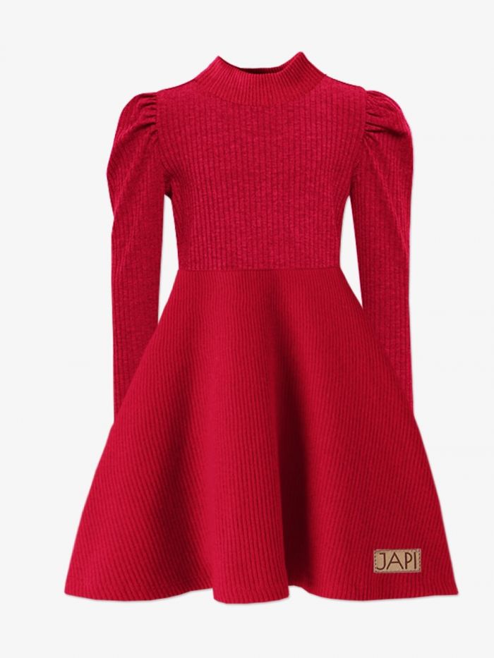 Úpletové dievčenské šaty