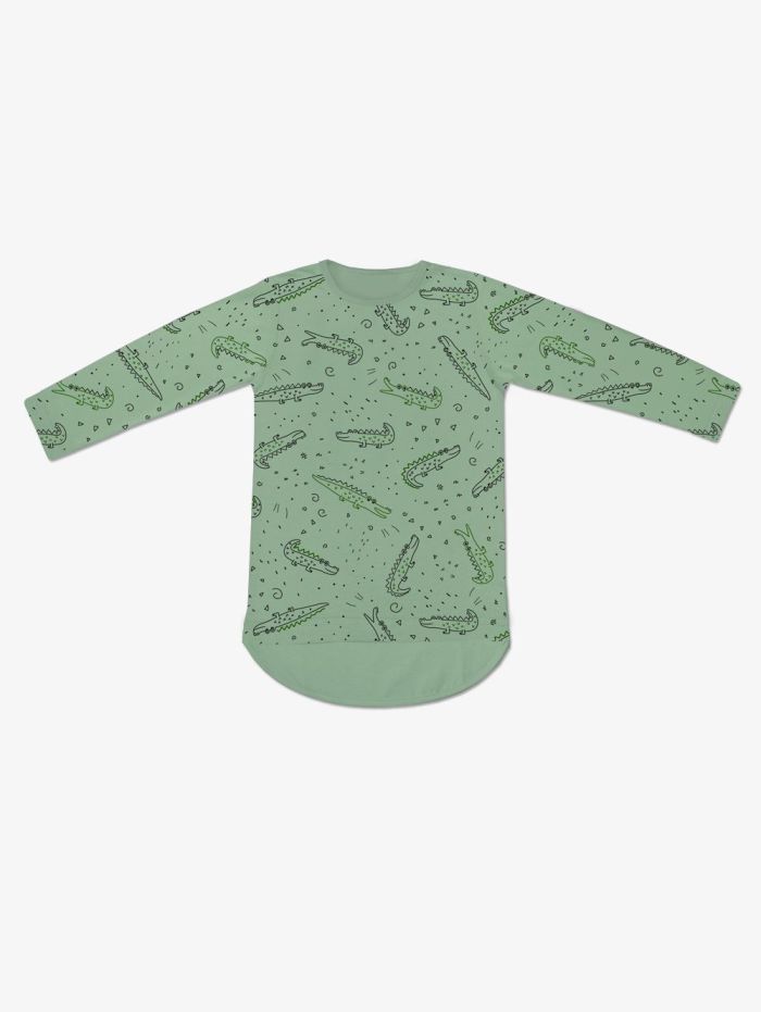 Long-sleeved T-shirt CROCODILE print