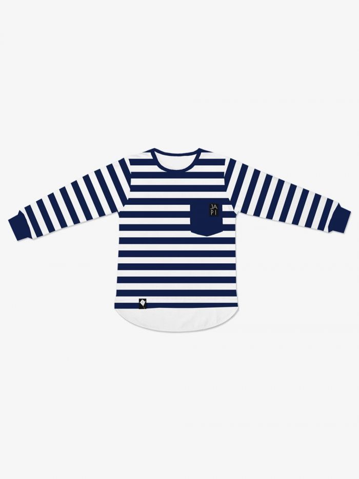 Long-sleeved T-shirt striped Whale