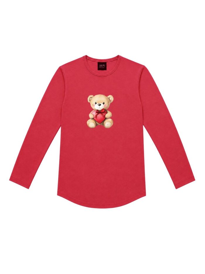 Long-sleeved T-shirt TEDDY LOVE