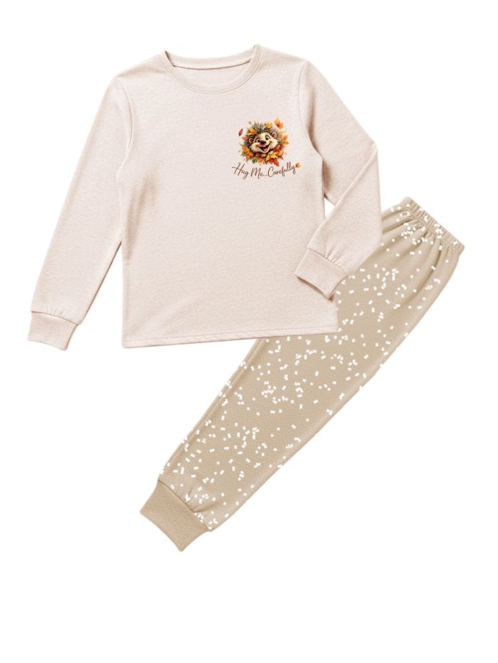 Men's long-sleeved pajamas FUNNY HEDGEHOG