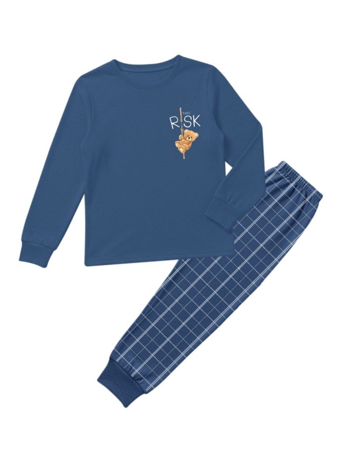 Men's long-sleeved pajamas TAKE RISK