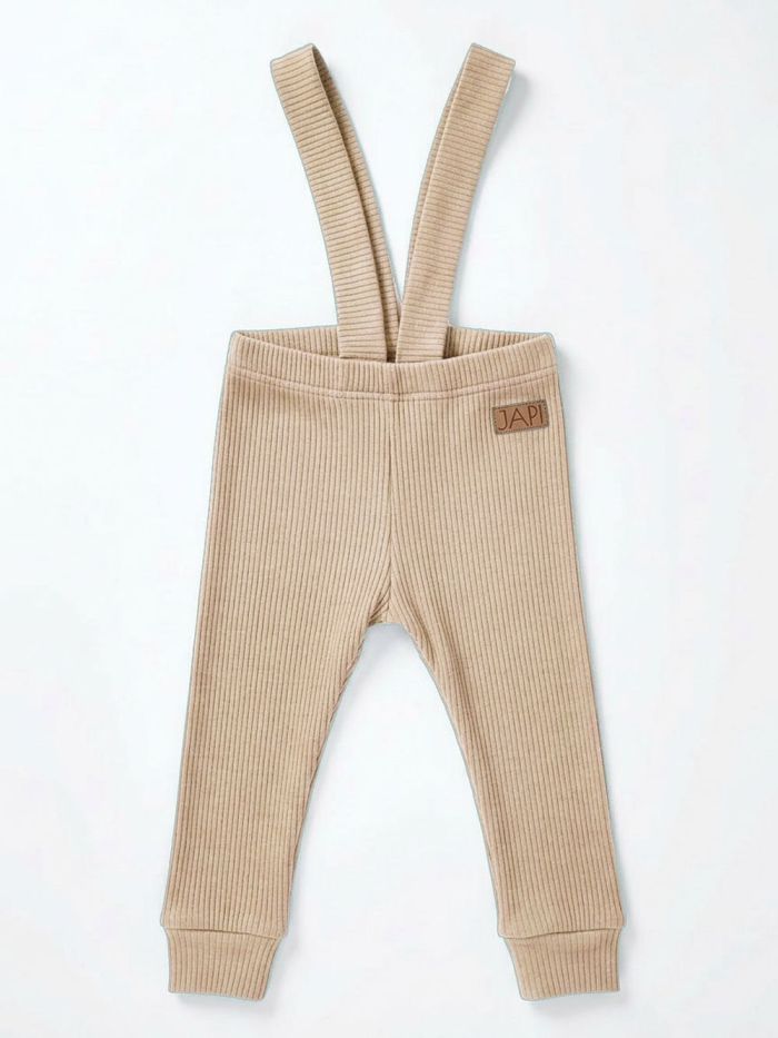 Pants with braces NATURAL