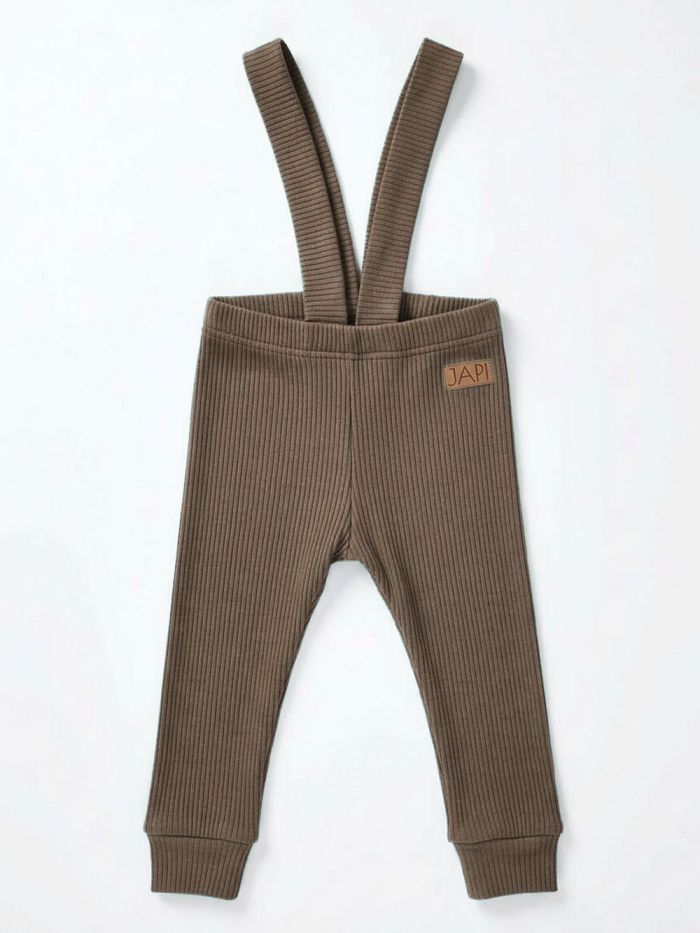 Pants with braces NATURAL