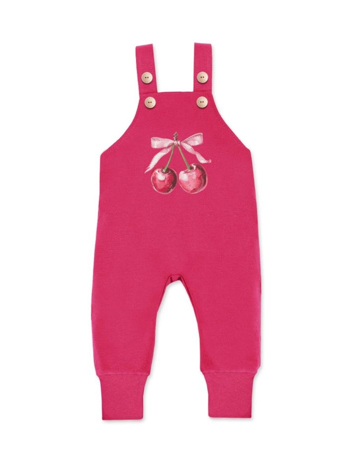 Pants with braces SWEET CHERRY