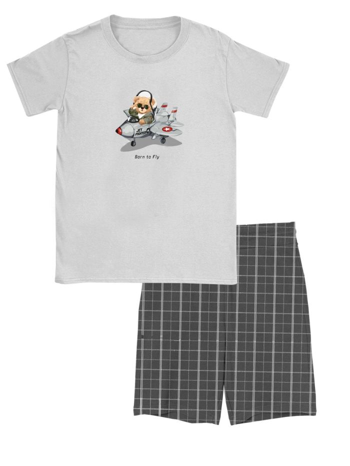 Pyjamas BORN TO FLY with short sleeves