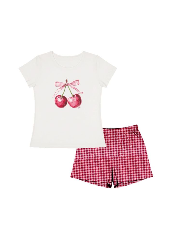 Pyjamas  SWEET CHERRY with short sleeves