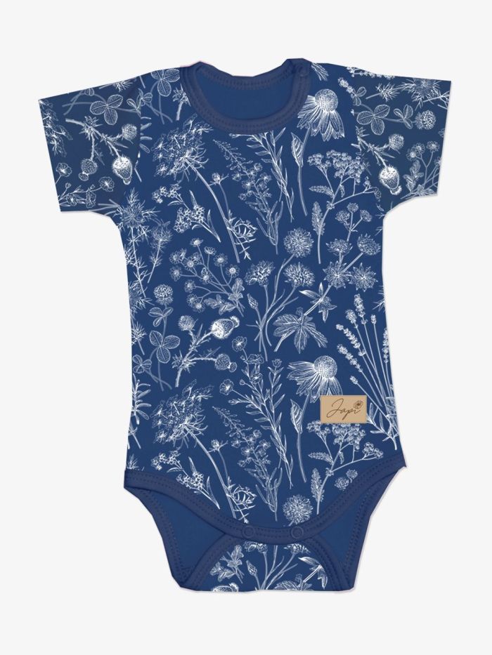 Short-sleeved bodysuit HERBARIUM