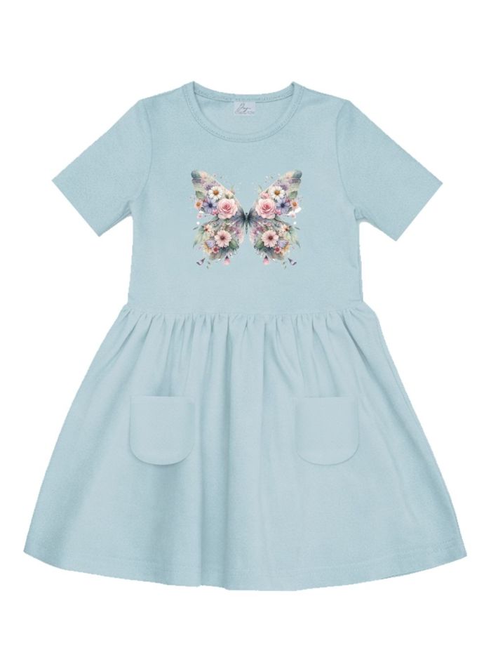 Short-sleeved dress BUTTERFLY