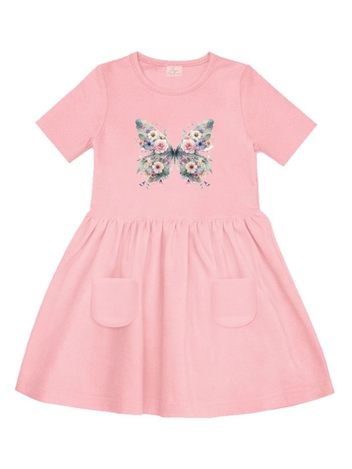 Short-sleeved dress BUTTERFLY
