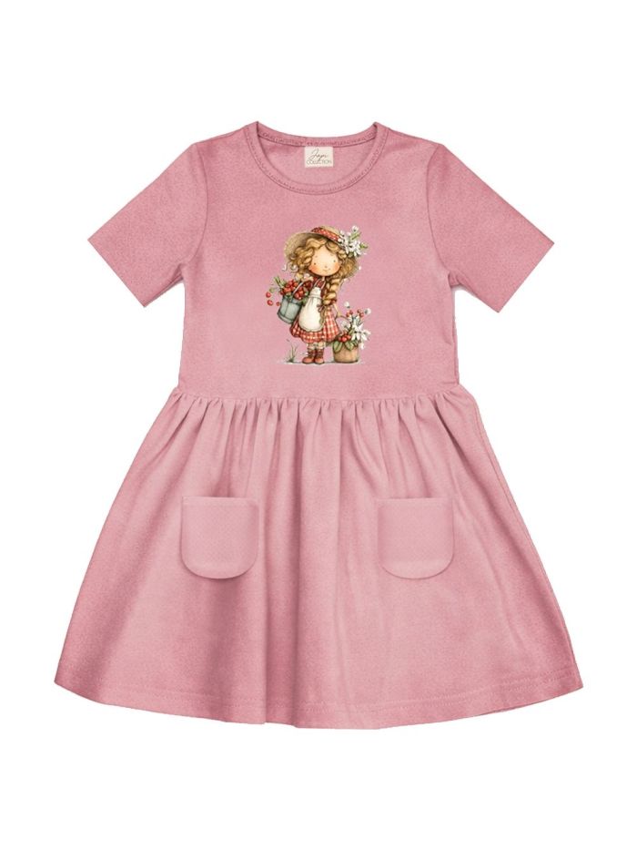 Short-sleeved dress CHERRY GIRL
