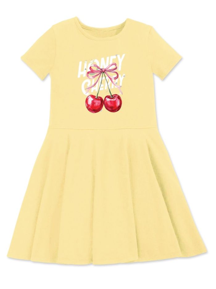 Short-sleeved dress HONEY CHERRY