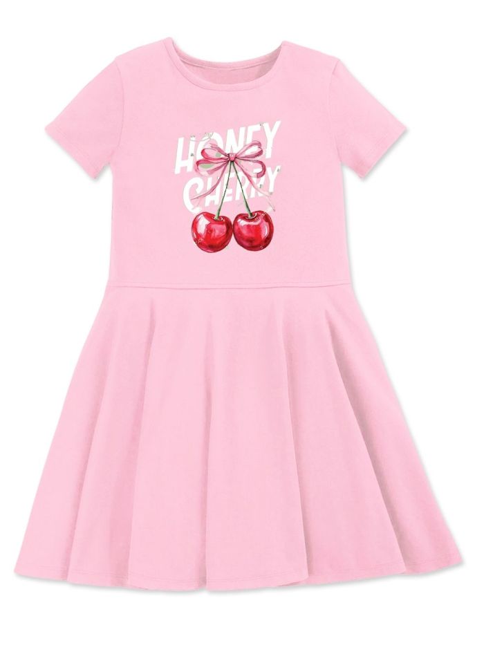 Short-sleeved dress HONEY CHERRY