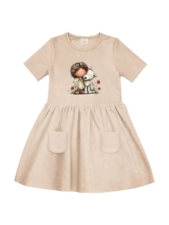 Short-sleeved dress LITTLE HUG