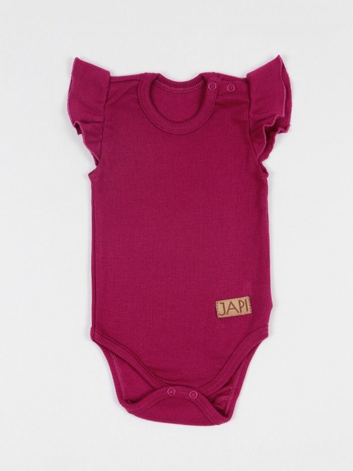 Short-sleeved flounce bodysuit Basic Girl