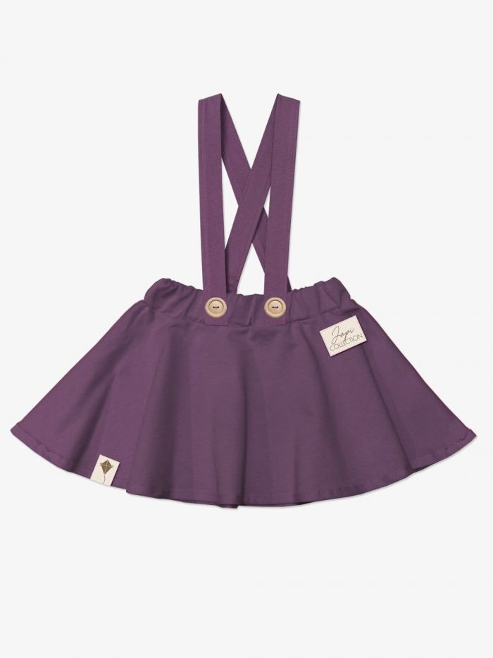 Skirt with suspenders Purple
