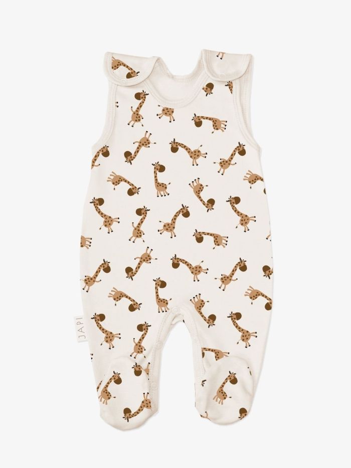 Sleeveless footie BABY GIRAFFE