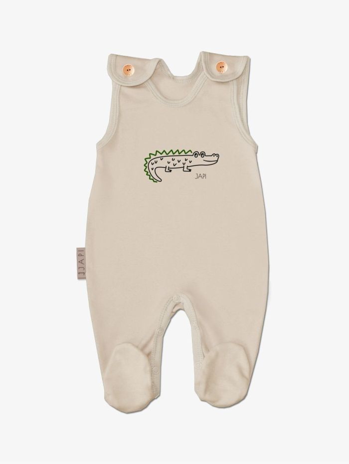 Sleeveless footie CROCODILE