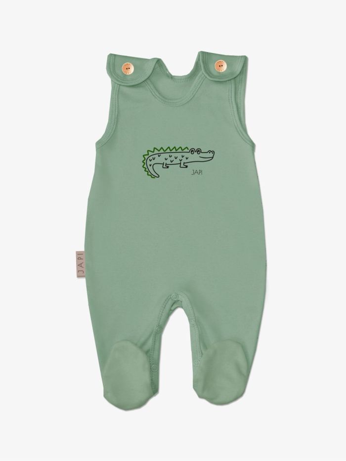 Sleeveless footie CROCODILE