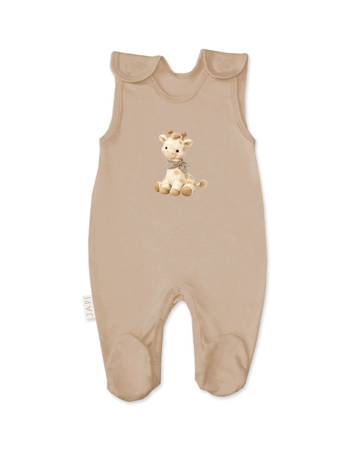 Sleeveless footie GIRAFFE