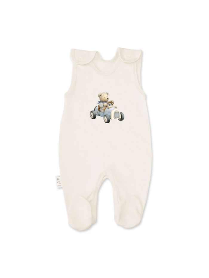 Sleeveless footie TEDDY CAR