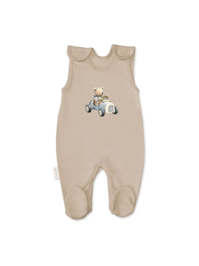 Sleeveless footie TEDDY CAR