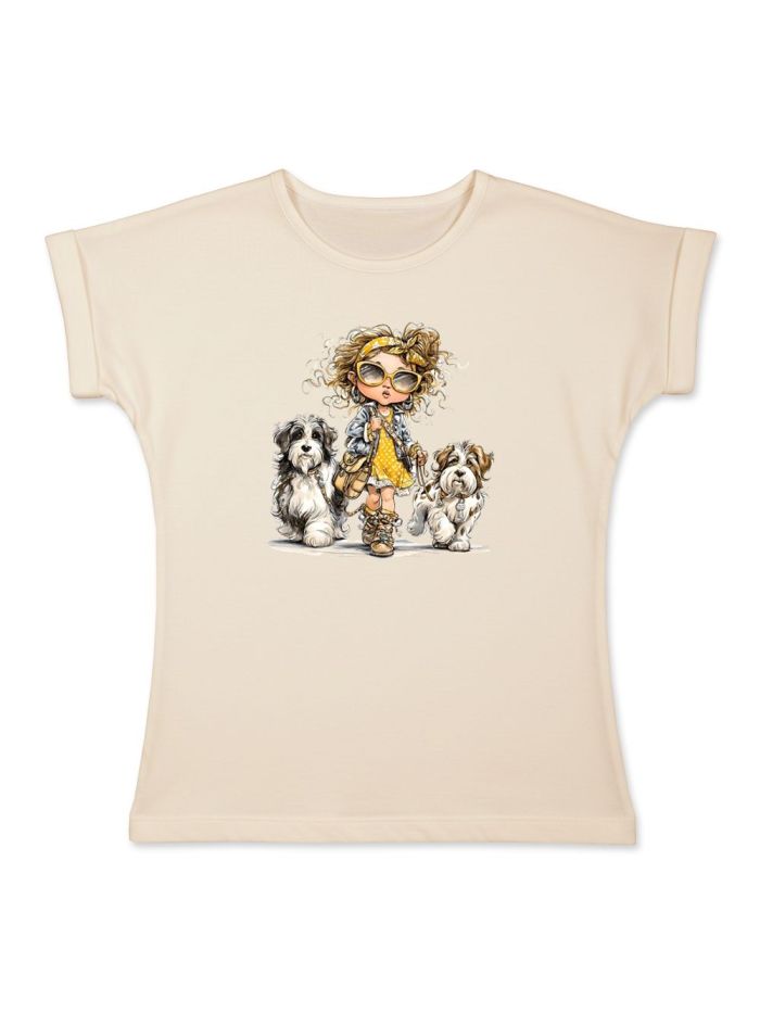 T-shirt with short sleeves DOG WALKING