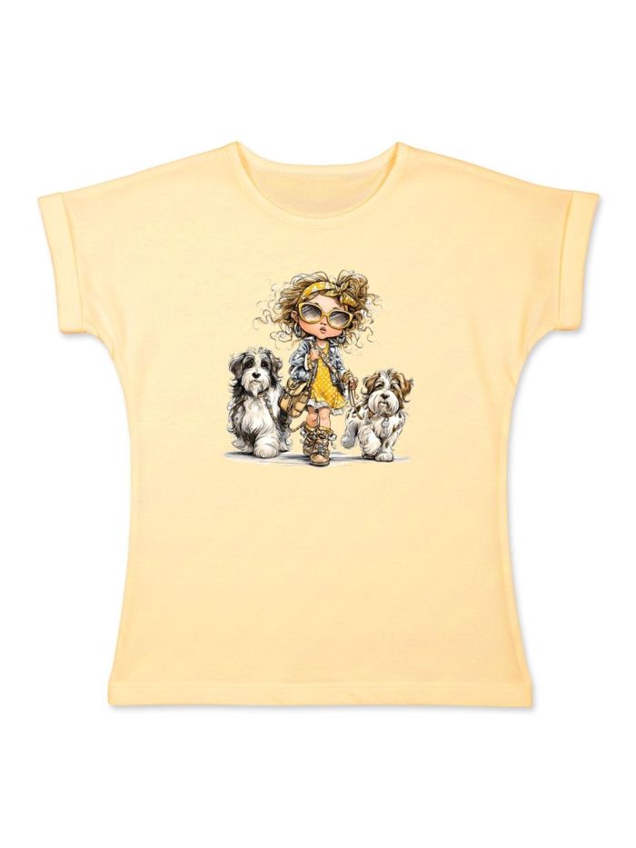 T-shirt with short sleeves DOG WALKING