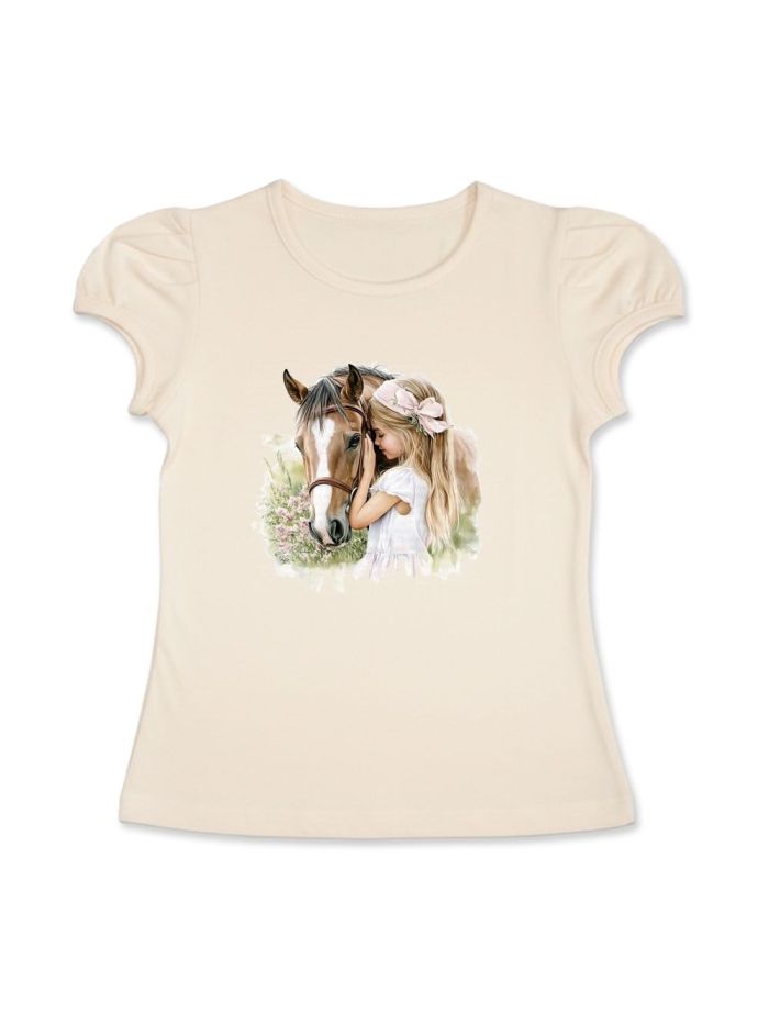 T-shirt with short sleeves HORSE and GIRL