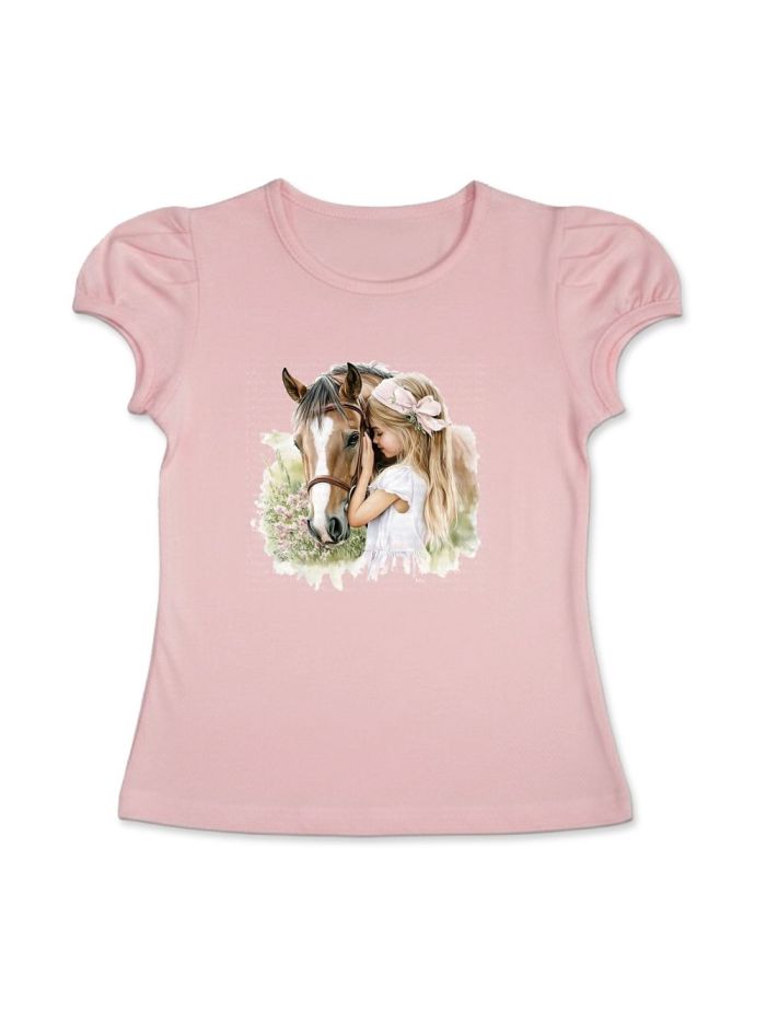 T-shirt with short sleeves HORSE and GIRL