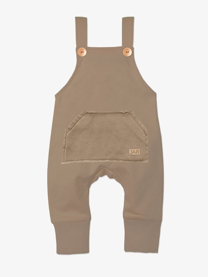 Trousers with suspenders STONE